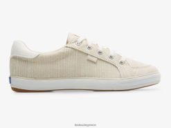 γυναίκες Keds κέντρο iii slub stripe sneaker μαύρισμα λωρίδα 006DX155