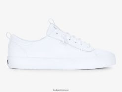 γυναίκες Keds kickback δερμάτινο sneaker άσπρο 006DX31