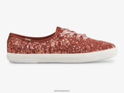 γυναίκες Keds sneaker γιορτής πρωταθλήματος παγιέτες καμένη σιένα 006DX188